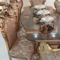 مبلمان سلطنتی ۹ نفره ناهار خوری ۸ نفره|مبلمان خانگی و میز عسلی|پردیس, فاز ۴|دیوار