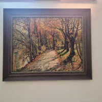 تابلو فرش دستبافت چله ابریشم منظره