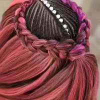 بافت مو/اکستنشن/آفرو/شینیون رنگ میکاپ آرایشگاه|خدمات آرایشگری و زیبایی|بروجن, |دیوار