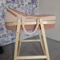 کریر تریکوبافی گهواره ای آماده ارسال تخت کنار مادر