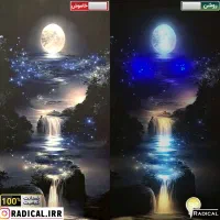 تابلو نوری چراغ دار شب خواب کلبه منظره سه بعدی|تابلو، نقاشی، عکس|شیراز, پودنک|دیوار