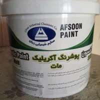 رنگ آکریلیک سفید مات رنگ افسون ساختمانی 3.8 لیتر