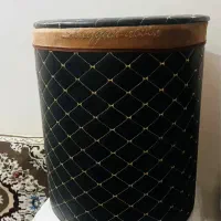 باکس لباس چوبی با روکش چرم نو