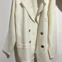 کت شیری سفید زنانه