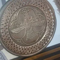 تابلو مسی دیوار کوب ۳۰سانت قطر داره|کلکسیون اشیاء عتیقه|فردیس, شهرک ۱۱۰|دیوار