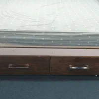 سرویس خواب دونفره با تشک.جنس تخت ام دی آف ترک هست.|تخت و سرویس خواب|برازجان, |دیوار