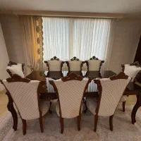 مبل با ناهار خوری ۸ نفره در حد نو