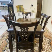 میز و صندلی نهارخوری ۶ نفره کم جا