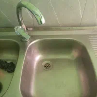 سینک دو لگنه و شیرآب