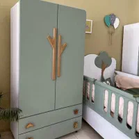 سرویس تخت و کمد نوزاد مدل شاخک سرویس کودک شاخک|تخت و سرویس خواب|کرمانشاه, |دیوار