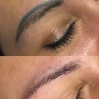 فیبروز*شیدینگ لب تتو لب*خط چشم و بن مژه ریموو ابرو