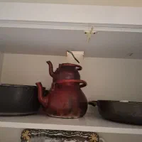 کتری و قوری  سینب میز عسلی جا حوله ای شیشه