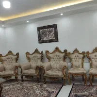 مبل سلطنتی 9نفره چوب راش|مبلمان خانگی و میز عسلی|فردوسیه, |دیوار