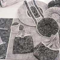 سرویس اشپزخانه|سفره، حوله، دستمال آشپزخانه|آباده, |دیوار