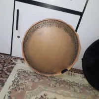 دف بزرگ سنتی پوست چرم بهمراه شِراوِه ومنگوله