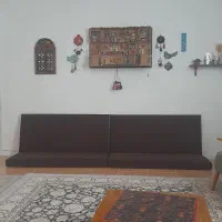 شاه نشین با پارچه مبلی|مبلمان خانگی و میز عسلی|خرم‌آباد, |دیوار
