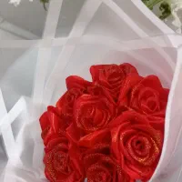 گل رز ربانی روز دختر|گل مصنوعی|گلبهار, شهر جدید گلبهار|دیوار