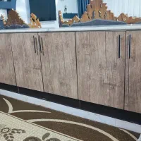کابینت درب چوبی  در حد نو  با هود|مصالح و تجهیزات ساختمان|کویرات, |دیوار