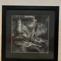 تابلو سیاهقلم|تابلو، نقاشی، عکس|تهران, منیریه|دیوار