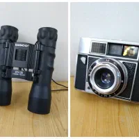دوربین عکاسی آلمانی و دوچشمی باهم