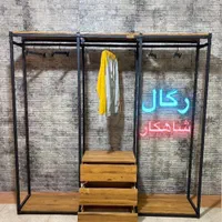 شلف و جالباسی کشو دار ام دی اف(رگال)|کتابخانه، شلف، قفسه‌های دیواری|ارومیه, |دیوار