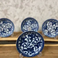 ظروف قلم ابی انتیک و قدیمی بشقاب|ظروف سرو و پذیرایی|کرمانشاه, |دیوار