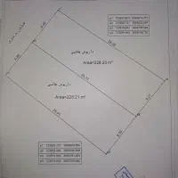 فروش زمین شامل دو قطعه ۲۲۸ متری و یک قطعه ۲۱۸ متری