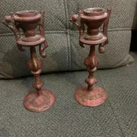 کلاه و شمعدان و تعدادی اجناس انتیک قدیمی عتیقه|کلکسیون اشیاء عتیقه|تهران, قناتکوثر|دیوار