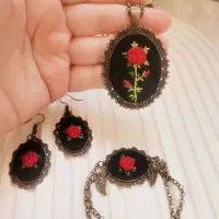 گردنبند گلدوزی برزیلی