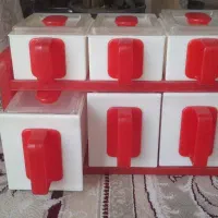 کشوی شش تایی درب دار وخوردکن دستی