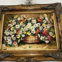 تابلوفرش سبدگل|تابلو فرش|مراغه, |دیوار