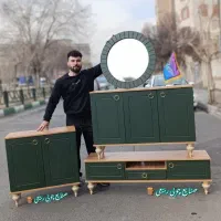 کنسول آینه حلقه ای|بوفه، ویترین، کنسول|تهران, شهرک ولیعصر شمالی|دیوار
