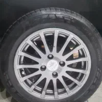 چهار حلقه رینگ 15و لاستیک  205