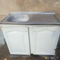 کابینت فلزی ظرفشویی استیل تک لنگه