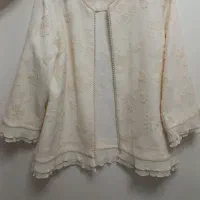 مانتو کاملا نو رنگ شیری
