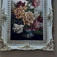 تابلو فرش گل