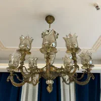 لوستر برنج سنگین / ۸ شاخه