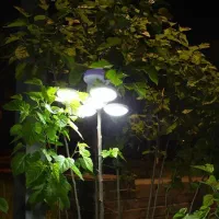 چراغ شارژی و خورشیدی پنج پر