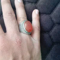 انگشتر عقیق با حکاکی شرف الشمس