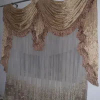 پرده با والن 2 عدد|پرده، رانر، رومیزی|آستانه اشرفیه, |دیوار