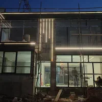 اجرای لاین نوری و برق کاری کامل ساختمان