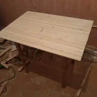 دو عدد میز چوبی