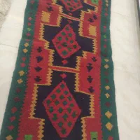 گلیم قدیمی به همراه دار قالی|گلیم، جاجیم، گبه|قدس, شهرقدس|دیوار