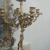 آینه و شمعدان سلطنتی|بوفه، ویترین، کنسول|کاشان, مفتح|دیوار