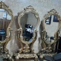 ۳ عدد آینه سلطنتی طلایی  پلی استر (کاملا سبک)