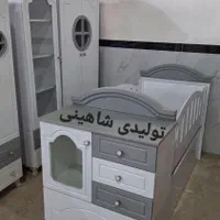 تخت و کمد طرح کرال نوزاد و نوجوان