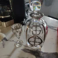 کریستال خورشیدی بوهمیان جام 6 نفره ، میوه خوری