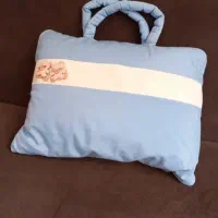 سرویس خواب سه تیکه نو نو آبی و سفید