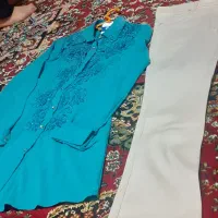 شومیز شلوار اکبند سایز هر دو۴۲