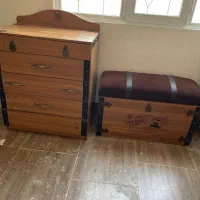 ست کامل تخت واکینگ یا کشتی یا قایق در حد نو|تخت و سرویس خواب|اسدآباد, |دیوار